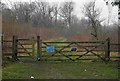 ST7488 : Entrance gates to South Moon Ridings nature reserve by Steve  Fareham