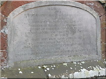 SJ4720 : Stone plaque at Merrington village pump by Jeremy Bolwell