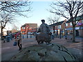 Statue in Festival Square, Oswestry