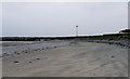 Wind turbine above Rathmullan Beach