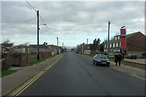 TQ9618 : Lydd Road in Camber by Stuart Logan