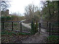 Gate on a path in the Greenfield Valley Heritage Park