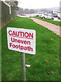 Uneven footpath, Woodland Road