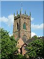 The tower of St Michael and All Angels Church in Penkridge