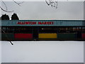 Allenton Market, on a day with lying snow