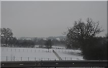 SP0473 : Bromsgrove : Snowy Fields by Lewis Clarke