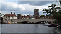 SY9287 : Wareham South Bridge from River Frome by Tim Marshall