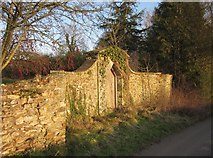 ST1110 : Door in wall, Lower Leigh by Derek Harper