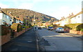 Looking up Llwynu Lane, Abergavenny