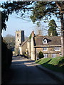 Nether Compton: approaching the church