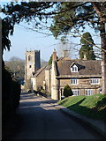 ST5917 : Nether Compton: approaching the church by Chris Downer
