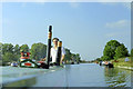 Leaving Middlewich by canal, 1990