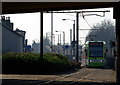 Tram at Pitlake, Croydon