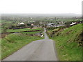 The Carnaney Road descending northwards