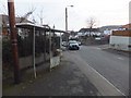 Mill Lane and former bus shelter