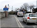 Congested mini roundabout in Hilltown Road, Mayobridge