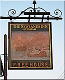 SP4309 : The Newlands Inn (2) - sign, 45-47 Newland Street, Eynsham by P L Chadwick