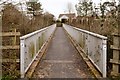 A footbridge over the A361 linking Newport with Deer Park Road