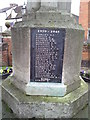 Names on the Alcester War Memorial 3