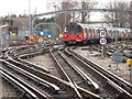 Tracks southeast of Edgware tube station