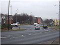 A629 approaching roundabout