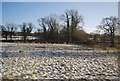 Snow covered field near Nether Alderley