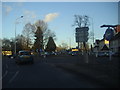 Roundabout on Bridge Road and Meads Road