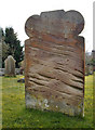 Weathered 18th century tombstone, Mickleham churchyard