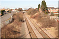 Out of use railway at Staveley