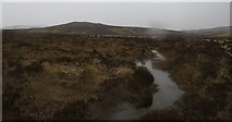 NR3469 : In the midst of a blizzard, Loch na Leoig, Islay by Becky Williamson