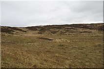 NR3569 : Piles of stones below Beinn a' Chuirn, Islay by Becky Williamson