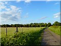 Track and farmland, Longwick