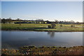 Pond by the railway line