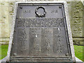 War Memorial Inscription