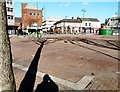 SJ9494 : Shadows across the Market Ground by Gerald England