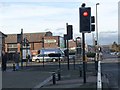 Traffic lights at the centre of Wideopen