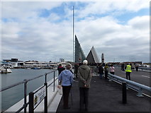 SZ0090 : Poole: Twin Sails Bridge starts to be raised by Chris Downer