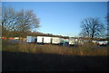 Containers parked, Brookside Business Park