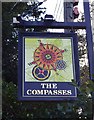 The Compasses Inn (3) - sign, Hereford Road, Bayston Hill