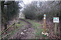 Public bridleway into Little Linford Wood