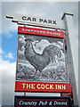 The Cock Inn sign