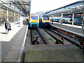 Platforms 1 and 2 viewed from the buffers, Swansea railway station