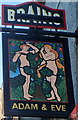 Adam & Eve pub sign, Swansea