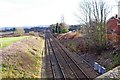 SJ4803 : Railway line near Dorrington by P L Chadwick