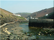 SX0991 : Boscastle Harbour before the floods of 2004 by Rob Farrow