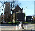 East side of Grade II listed St Mary