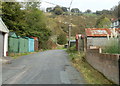 Lock-up garages near the northern end of Hafodarthen Road Llanhilleth