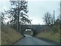 Bridge carrying railway over the Dalnahaitnach road