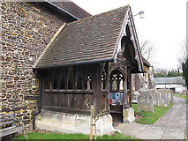 TQ2250 : St Mary the Virgin, Buckland - porch by Stephen Craven