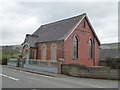 Old redbrick Victorian chapel in Machynlleth